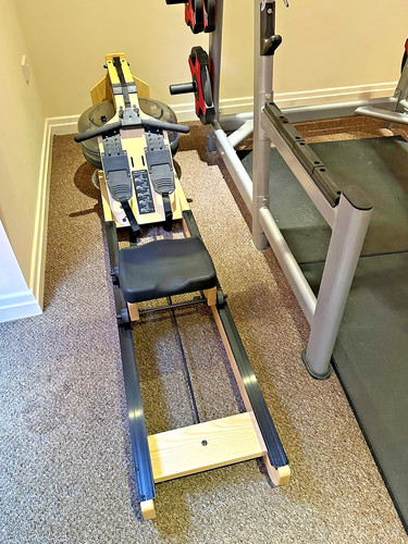 Water rowing machine fitness - water,