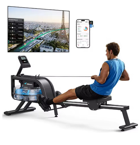Water rowing machine for - water,