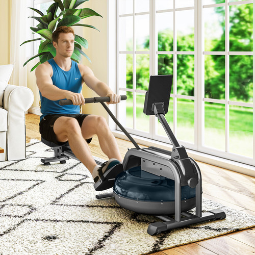 Water rowing machine - machine, with